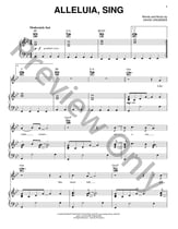 Alleluia Sing piano sheet music cover